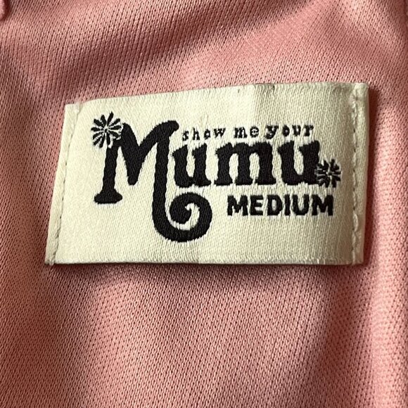 Show Me Your Mumu Gomez Mini Dress Satin Pink Size M - Picture 8 of 13